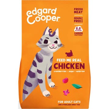 2x Edgard&Cooper Kattenvoer Adult Kip 4 kg, Dieren en Toebehoren, Dierenvoeding, Verzenden, Kat