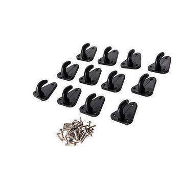 Nethaken aanhanger set 12 stuks | met RVS schroeven, Auto diversen, Aanhangwagen-onderdelen, Ophalen of Verzenden, Nieuw