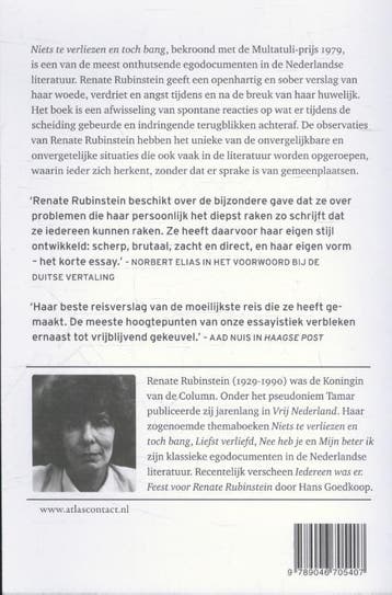 Niets te verliezen en toch bang 9789046705407, Boeken, Verzenden, Zo goed als nieuw, Renate Rubinstein