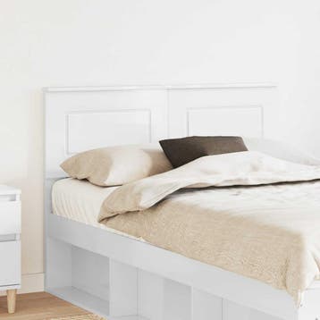 vidaXL Hoofdbord Wit Bewerkt hout, Huis en Inrichting, Slaapkamer | Bedden, Verzenden, Nieuw, Wit, Hout