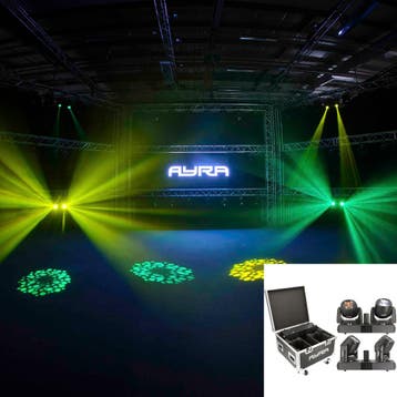Ayra Vision Twins Beam LED movinghead set inclusief, Verzenden, Nieuw