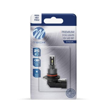 LED HB3 9005 12V 6W - Premium - 6x LED diode - Wit - Enkel, Ophalen of Verzenden, Nieuw, Maserati