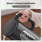 Waterkoker met temperatuurregeling - Warmhoudfunctie - RVS -, Verzenden, Zo goed als nieuw