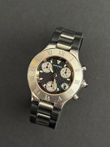Cartier - Chronoscaph 21 - 2424 - Unisex - 2000-2010, Nieuw