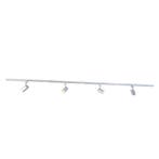Modern railsysteem met 4 spots zilver 1-fase  - Iconic Yade, Verzenden, Nieuw, Modern