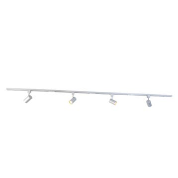 Modern railsysteem met 4 spots zilver 1-fase  - Iconic Yade, Verzenden, Nieuw