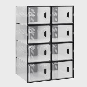Stapelbare Transparante Schoenenboxen met Magneetdeur - 8, 1, Verzenden, Nieuw