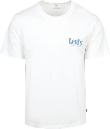 Levi Tee Relaxed Fit Wit maat L Heren, Kleding | Heren, T-shirts, Maat 52/54 (L), Levi's, Verzenden, Wit