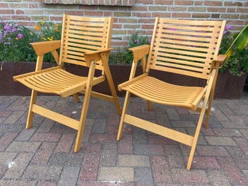 Niko Kralj - Stoel (2) - Rex Stoel - Birch - 2x Rex, Antiek en Kunst