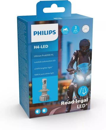 Philips Ultinon Pro6000 LED HL Moto H4 LUM11342U6000X1, Ophalen of Verzenden, Nieuw