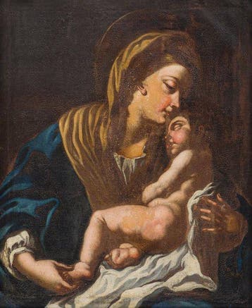 Paolo de Matteis (1662 – 1728), Werkplaats van - Madonna col
