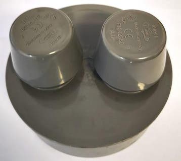 Sanit binnenhuis beluchter 110mm pvc, Ophalen of Verzenden, Nieuw