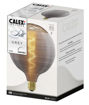 OP=OP Calex Silk Grey G125 Spiraal filament LED lamp E27..., Ophalen of Verzenden, Nieuw