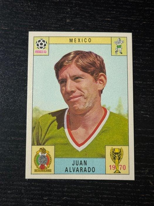 1970 Panini Mexico 70 World Cup Juan Alvarado Green Back, Verzamelen, Stickers