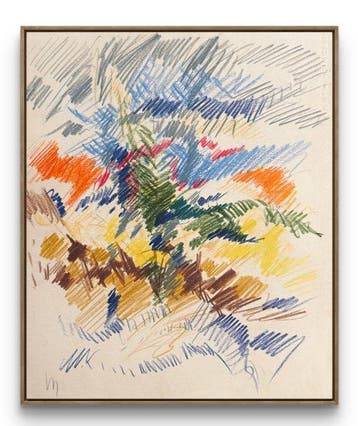 René Mels (1909-1977) - Composition paysagère au pastel –