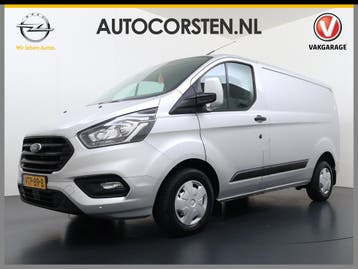 Ford Transit Custom 280 2.0TDCI 130PK Euro 6 L1H1 3-Persoons, Stof, Gebruikt, Euro 6, Overige kleuren