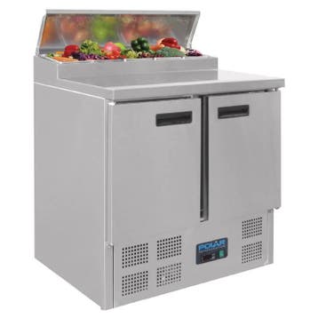Polar Pizza Gekoelde Werkbank | 90x70x110 cm, Verzenden, Nieuw in verpakking