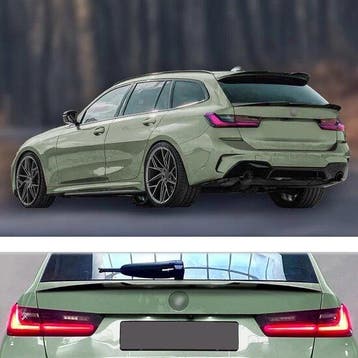 Kofferklepspoiler glanzend zwart passend voor BMW 3 serie..., Verzenden