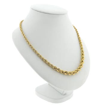 8 karaat gedraaide schakelketting, Ophalen of Verzenden, Gebruikt, Geel, Goud