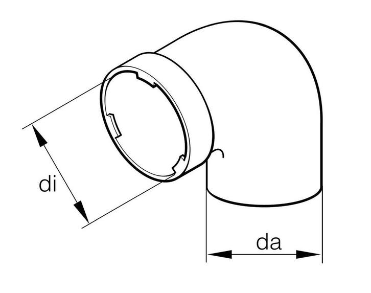 Eberspächer bocht 60mm, Doe-het-zelf en Verbouw, Ventilatie en Afzuiging, Ophalen of Verzenden