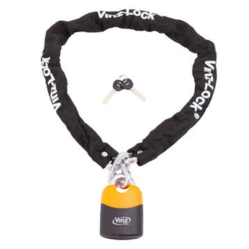 VINZ Fogo Kettingslot 10mm - 200cm, Motoren, Accessoires | Sloten, Verzenden, Nieuw