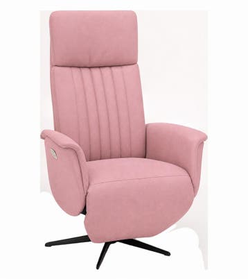 Relaxfauteuil Leerdam  - relaxfauteuils - Roze, Nieuw, Stof