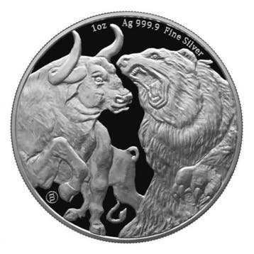 Chad Bear and Bull 1 oz 2023, Verzenden, Overige landen, Losse munt, Zilver