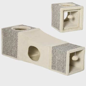 PawHut Katten Tunnel Speelgoed met Hangende Bal en Sisal - 9, Verzenden, Nieuw