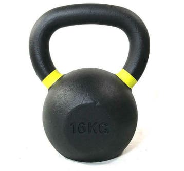 kettlebell met poeder coating 16 kg, Sport en Fitness, Ophalen of Verzenden, Nieuw, Kettlebell