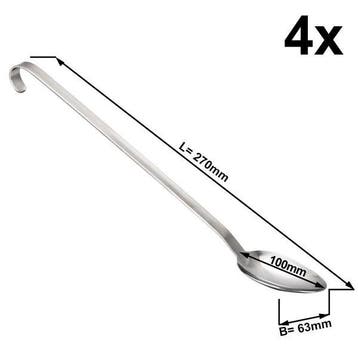 GGM Gastro | (4 stuks) Serveerlepel - Lengte: 27cm - Ø6,3cm, Huis en Inrichting, Verzenden, Nieuw, Overige typen