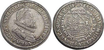 Taler, daalder 1603 Haus Habsburg / Österreich Rudolph Ii.., Postzegels en Munten, Munten | Europa | Niet-Euromunten, Verzenden