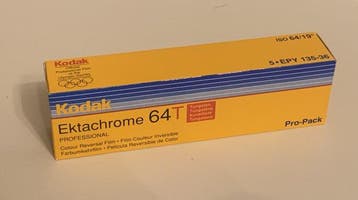 Kodak 5x Ektachrome 64T 120 | Ongebruikte fotofilm, Nieuw