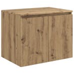 vidaXL Wand Gemonteerde Badkamerkast Artisanaal eiken, Verzenden, Nieuw