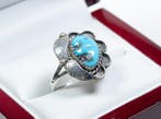 Ring - Turkoois - Navajo - V.S. (Zonder minimumprijs), Antiek en Kunst