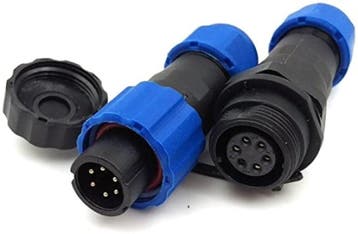 Male + Female - waterdichte kabelverbinder - 6 aderig - IP68, Doe-het-zelf en Verbouw, Ophalen of Verzenden, Nieuw, Stekker