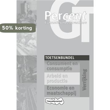 Percent economie GT Vmbo Toetsenbundel - C.H.M. Bentlage, Verzenden, Zo goed als nieuw, C.H.M. Bentlage
