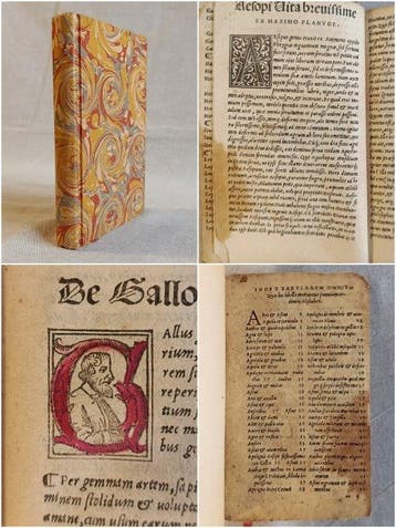 ESOPE - POST INCUNABLE. Aesopi Phrygis fabulae .CCXIIII. e