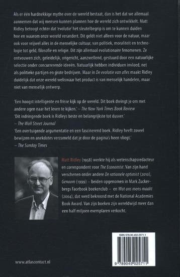 De evolutie van alles 9789045025711 Matt Ridley, Verzenden, Zo goed als nieuw, Matt Ridley