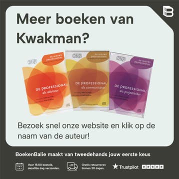 De professional als facilitator (luisterboek) - Kwakman, Verzenden, Zo goed als nieuw, Kwakman