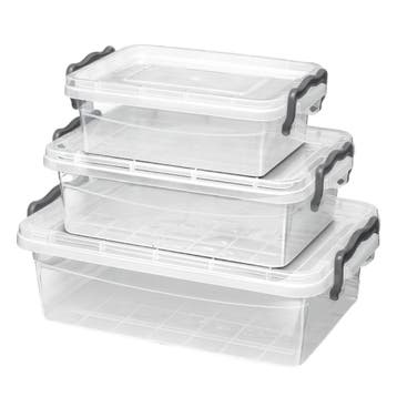 Diepvriesbakjes met Deksel – Set van 3 Vershoudbakjes, Ophalen of Verzenden, Nieuw