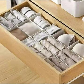 Ruhhy Lade organizer 4 stuks beige verstelbaar en knipbaa..., Ophalen of Verzenden, Nieuw