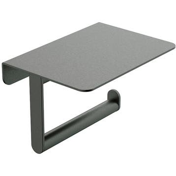 Wiesbaden Alonzo Toiletrolhouder met Planchet - Gunmetal, Ophalen of Verzenden, Nieuw
