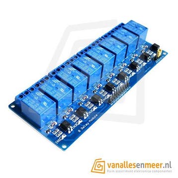 24VDC Relais board 8-kanaals, Verzenden, Nieuw