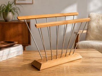 Højgaard Design - Tijdschriftenhouder - Beuken, Staal -
