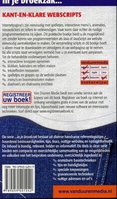 Kant-en-klare webscripts in je broekzak 9789059401242, Verzenden, Gelezen, Marc Hendriks