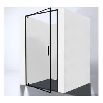 Zwarte Nis Douchedeur Rozanno 80X200 Nano Glass 8MM, Ophalen of Verzenden, Nieuw