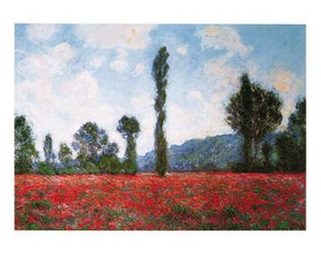 Kunstdruk Claude Monet - Campo di papaveri 50x40cm, Verzenden, Nieuw