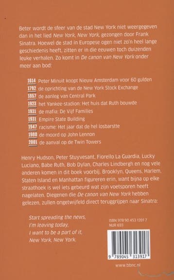 De canon van New York 9789045313917 Roel Tanja, Verzenden, Zo goed als nieuw, Roel Tanja