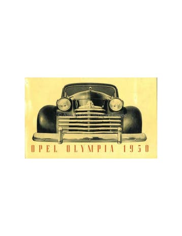 1950 OPEL OLYMPIA BROCHURE FRANS, Nieuw, Opel, Author