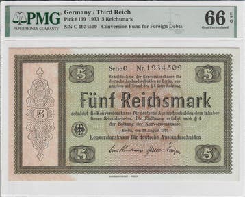 Duitsland. - 5 Reichsmark 1933 - Pick 199 - WERTLOS